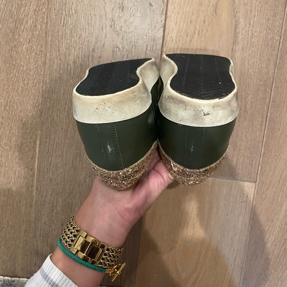 Golden goose size 39 dark green sneakers - Picture 4 of 6